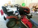 ride on lawnmower craftsman used two times 