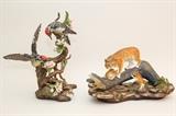 Boehm Limited Edition Lynx with Cubs & Boehm Limited Edition Birds
