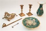 Virginia Metalcrafters Brassware & Handpainted Bavarian China

