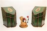 French Sheet Music Boxes & Birdhug Studio, Handpainted & Hand Carved Wood Sculpture
