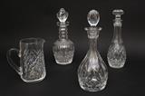 Various Irish Crystal Decanters & Pitcher