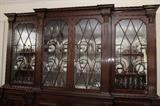 19th Century William & Kent Breakfront Bookcase (or Functional as a China Hutch)
