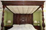 Hand Made, Heavily Carved, Jacobean Style King Canopy Bed