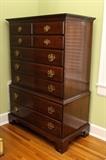 Solid Mahogany Chest on Chest