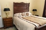 Eastlake Period Full Size Walnut Bed