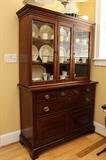 Solid Mahogany China Hutch