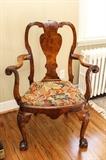 Irish Chippendale Armchair with Heavily Sculpted Arm Rails (2)