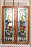 French Stained Glass Panels (Pair)