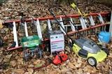 Various Yard Equipment & Ladders