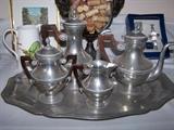 French Pewter Tea Set
