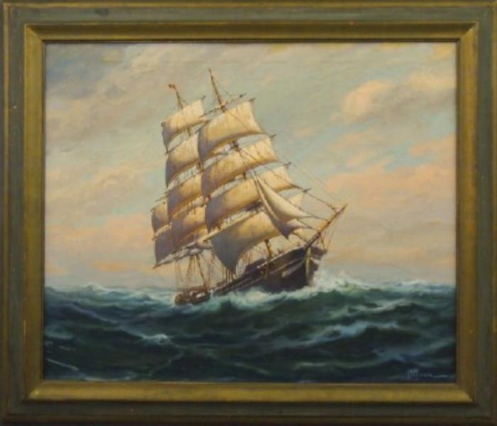 H. H. Howe Clipper Ship o/c
