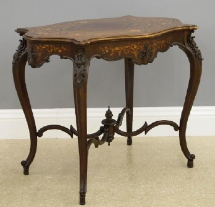 Louis XV Style Inlaid Table