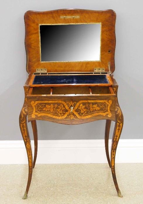 French Inlaid Writing Table