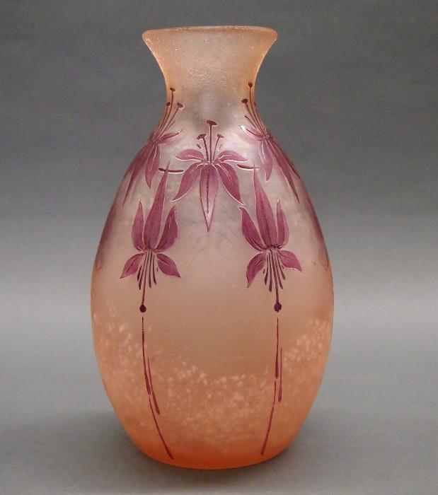 Legras French Cameo Art Glass vase