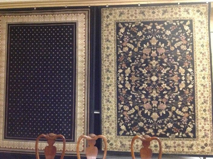 Very large rugs. Left priced at $300. Right priced at $200. 