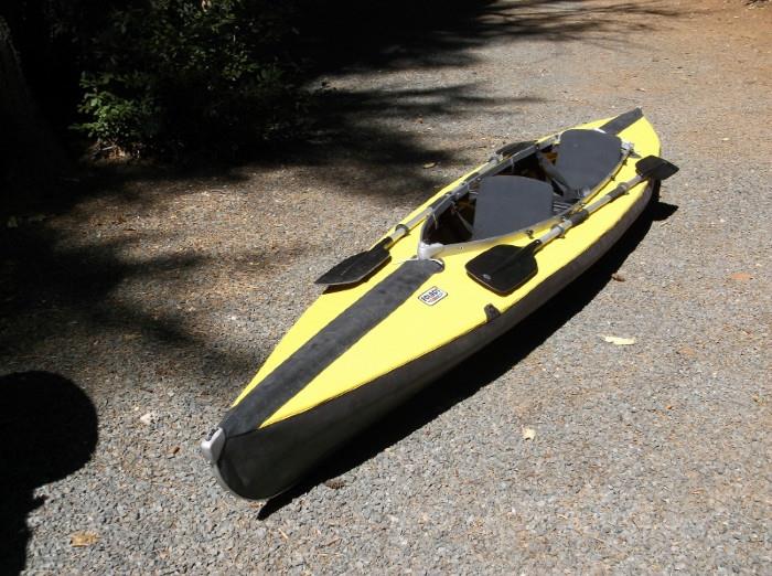 Folbot folding kayak is available for pre-sale via the "Buy It Now" feature on the mobile App