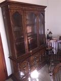 One of a pair of Broyhill China cabinets