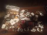 Vintage military medals and buttons dating back to at least the Soanish Americsn war.