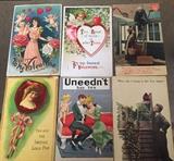 Turn of the century valentine postcards
