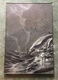 Part 1 of 3: Dolphin Etching Triptych "Joie de Vivre" / "Joy of Living" (3 Panels) by Anne London and John Ballou  - Note on back of art from artist states this triptych took 2 people 3 months to carefully engrave.
