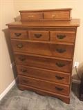 Chest of Drawers / Highboy Dresser by Crawford Furniture and Top Chest by Different Maker (Sold Separately)
