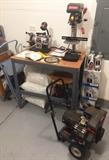 Craftsman 6" Grinding Center, #152.211520, #9.31265 Craftsman 9" Drill Press #137-219090, Craftsman Generator 2500 Watts on 2-Wheel Cart w/ Enduro 6.0HP Overhead Valve, #580.327120
 