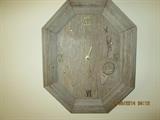 Clock made of barn wood from three barns from the 1800s.