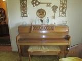 Wurlitzer piano, Vintage wall decor.