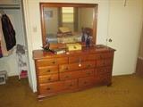 Hard Rock maple Dresser with Mirror