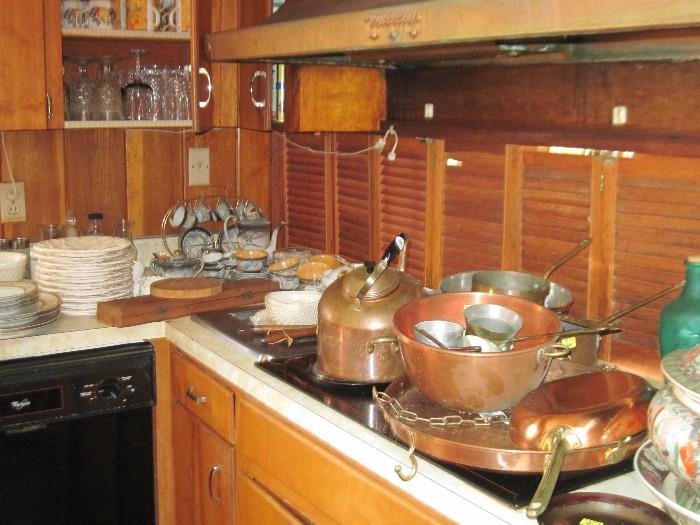 copper cooking pots and pans