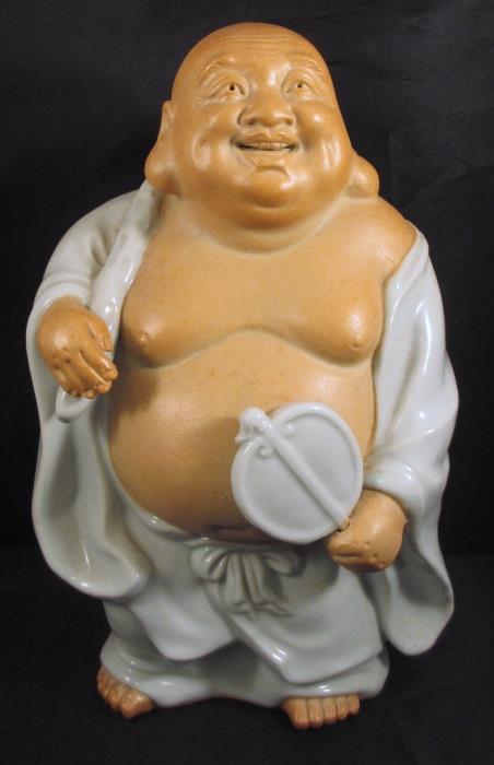 Japanese Kutani Porcelain Hotei or Laughing Buddha Figure