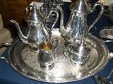 "Camille" silverplate tea set by International