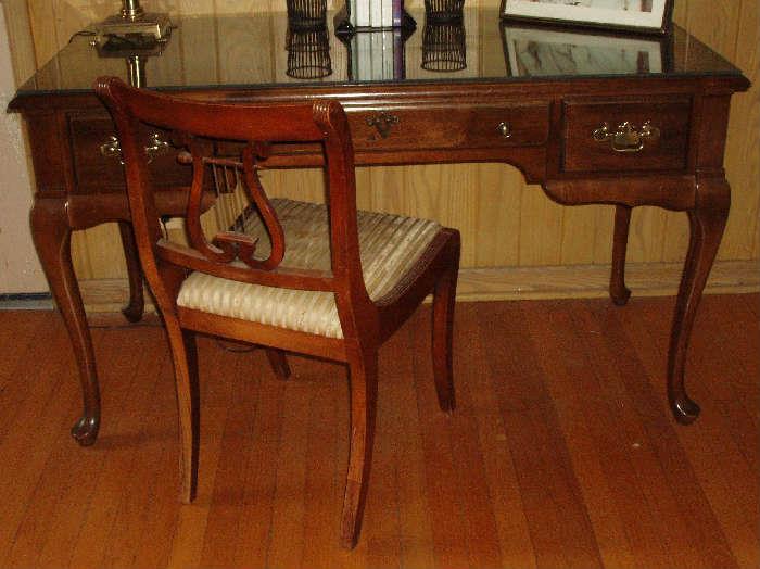 mahogany writing desk, chair sold seperatly. 