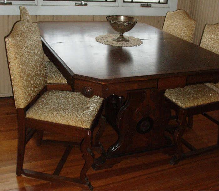 matching dining room table and chairs