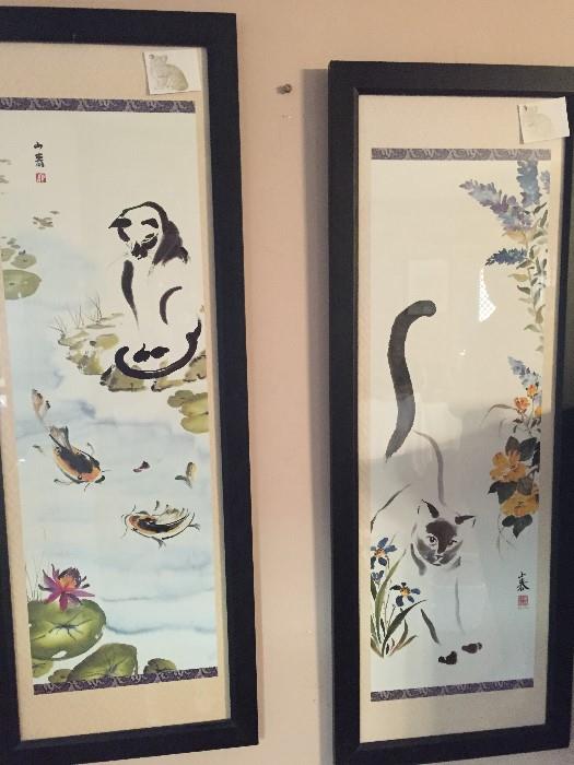 Japanese prints that feature Cats--Meow!
