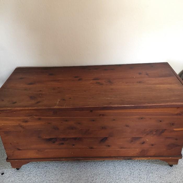 one of two cedar chests available