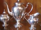 Puritan sterling silver tea set