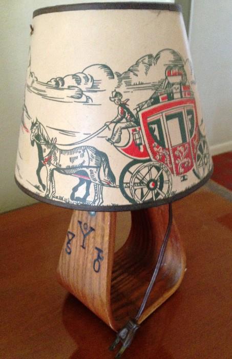 50's western lamp yehaw
