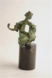 SALVADOR DALI LIMITED EDITION BRONZE SCULPTURE ON MARBLE PLINTH, MADONNA DE PORT LLIGAT