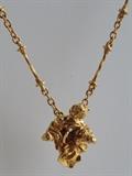 SALVADOR DALI LIMITED EDITION GOLD NECKLACE IN 18K GOLD, TITLED CARMEN LA CROTALOS