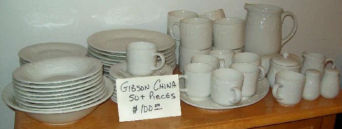 Set of Gibson china.