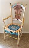 Studio Painted Antique Chair - 120.00