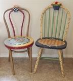 Studio Painted Antique Chairs - 50.00 each