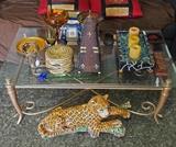 Iron and Glass Cocktail Table - 120.00