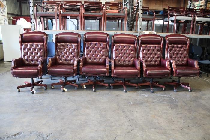 Traditional Executive High Back Leather Chair