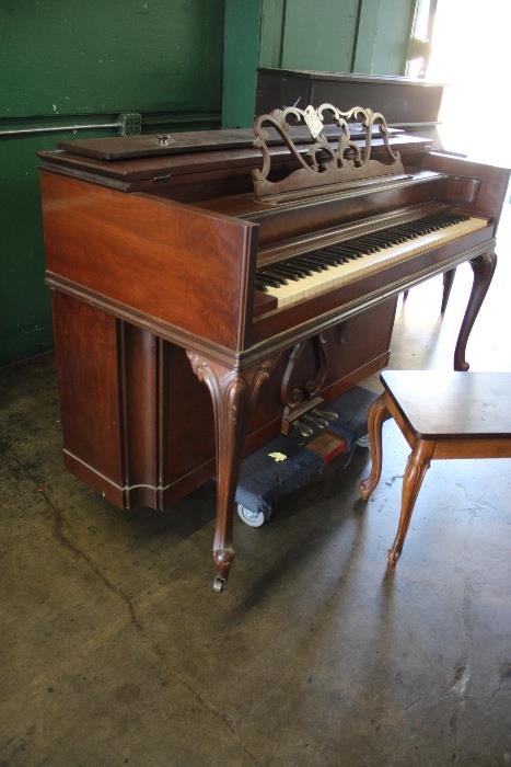 A4 #5 Acrosonic 38” 1938 Square Spinet Piano *finish & keys rough* #290258 Condition of 7