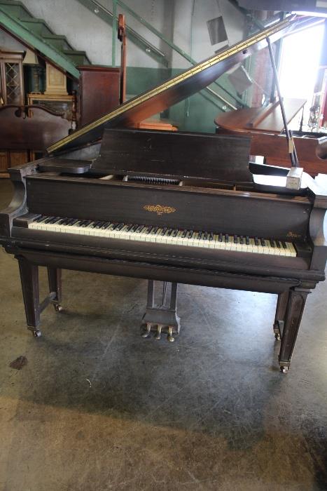 B168 #11 Chickering 5’9” 1926 Player Piano works, *finish rough,music rack broke* #142304 Condition of 6/7