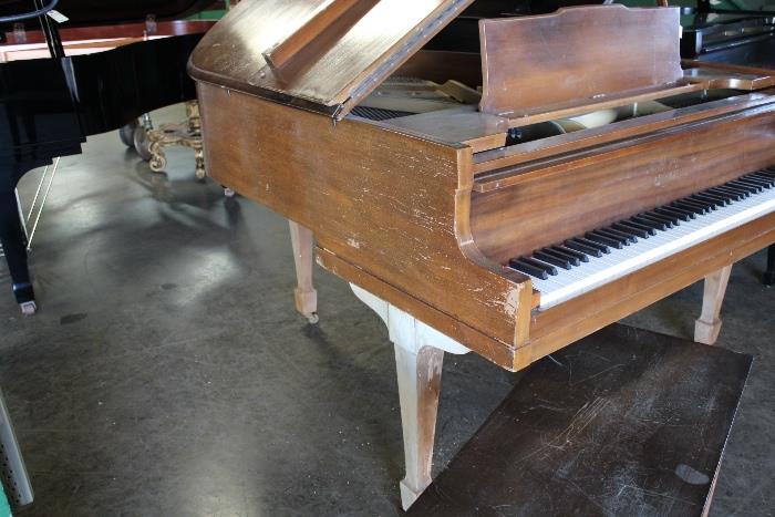 A54 #4 Brambach 4’9” 1928 Baby Grand Piano *finish very rough* #62934 Condition of 7/8