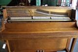 A54 #7 Yamaha 45” 1969 Studio Upright Piano *big chip left fron, couple small spots* #952193 Condition of 7/8