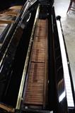 A19#9 Steinway Sons 1918 6’2’’ Grand Piano Model A Hi Gloss Black & Burl Walnut Finish  with working QRS disc player  Minor Knicks Condition of 9/10 #191495